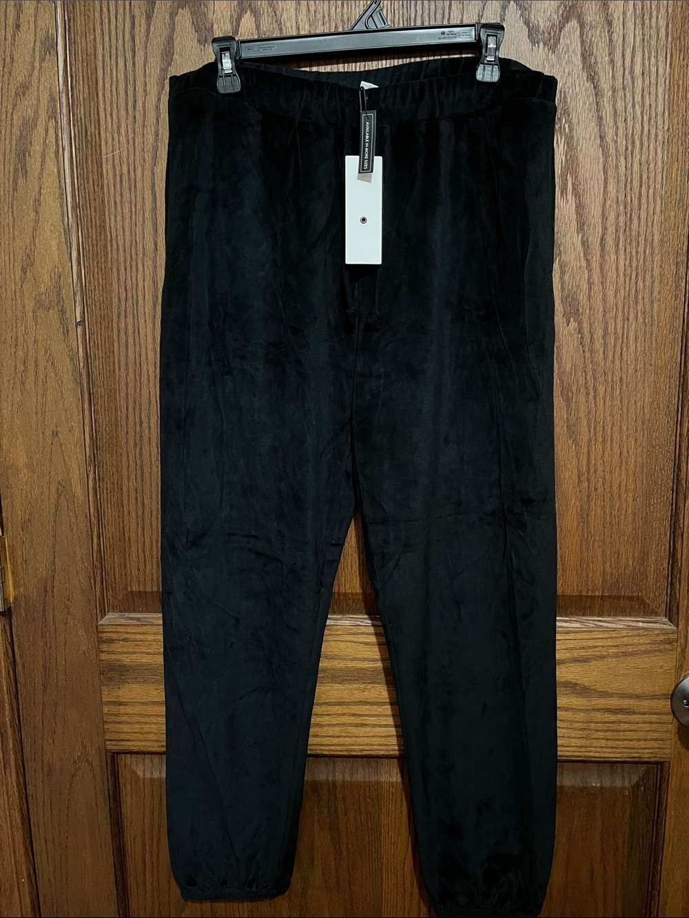 Treasure & Bond Black Velour Jogger Pants